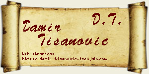 Damir Tišanović vizit kartica